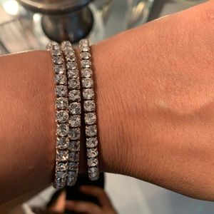 Swarovski stretchy tennis bracelets